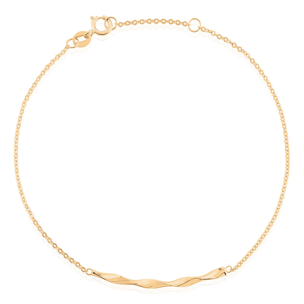 🦚 Jutui 1 Damen Armband Gold 585 (14 Karat), Armband ohne Stein