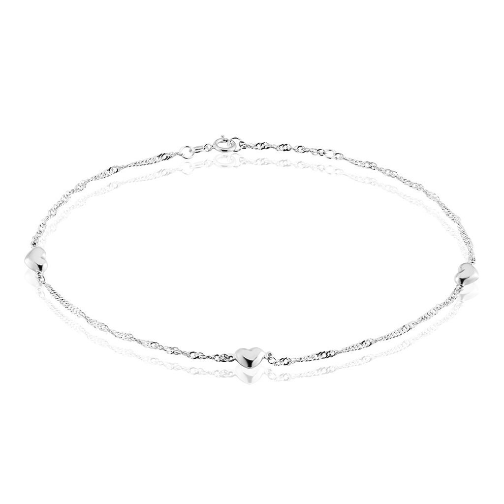 🦚 Damen Fußkette Silber 925, Fußkette ohne Stein