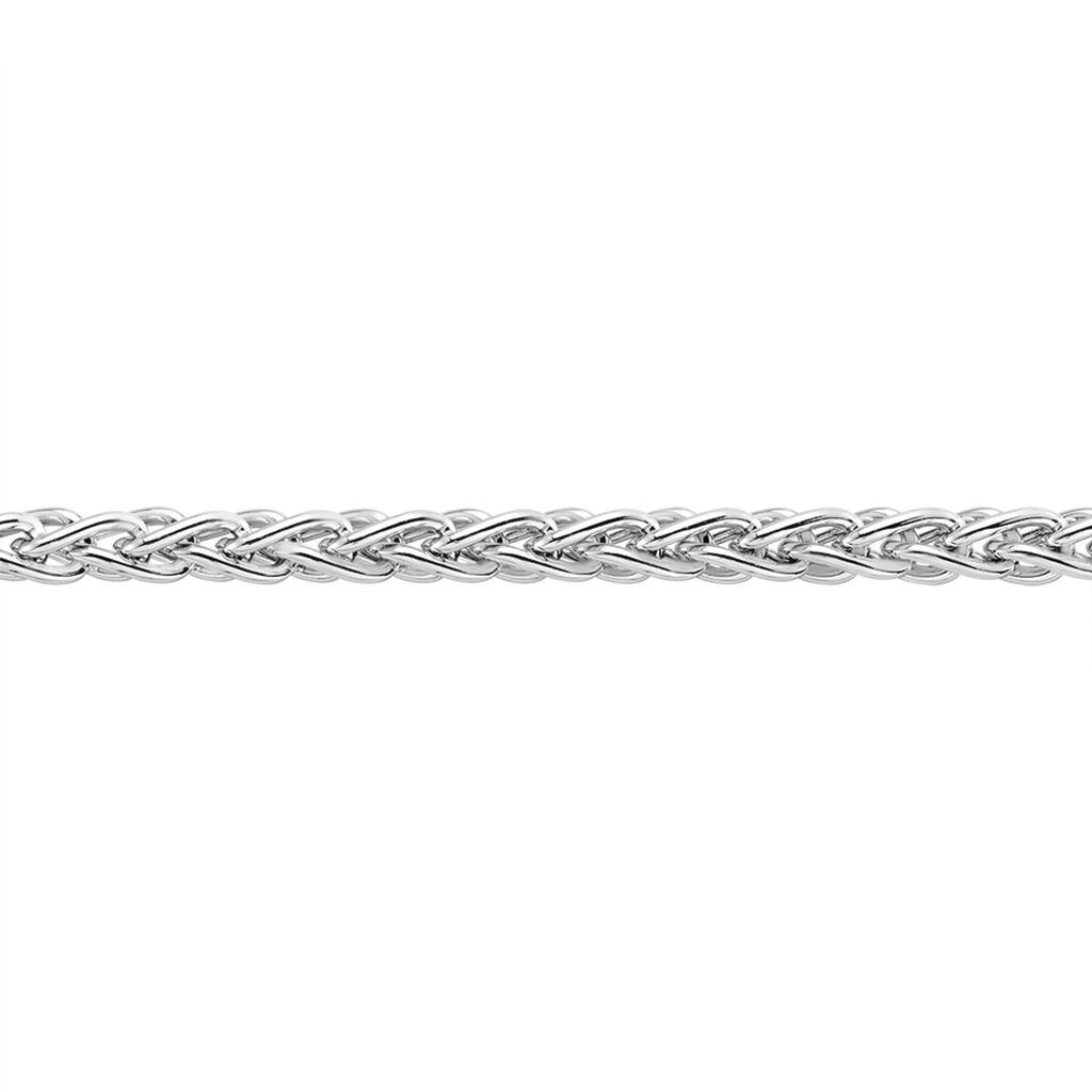 🦚 ZOPF S 1 Unisex Kette Silber 925 B 2,5 mm, Kette ohne Stein