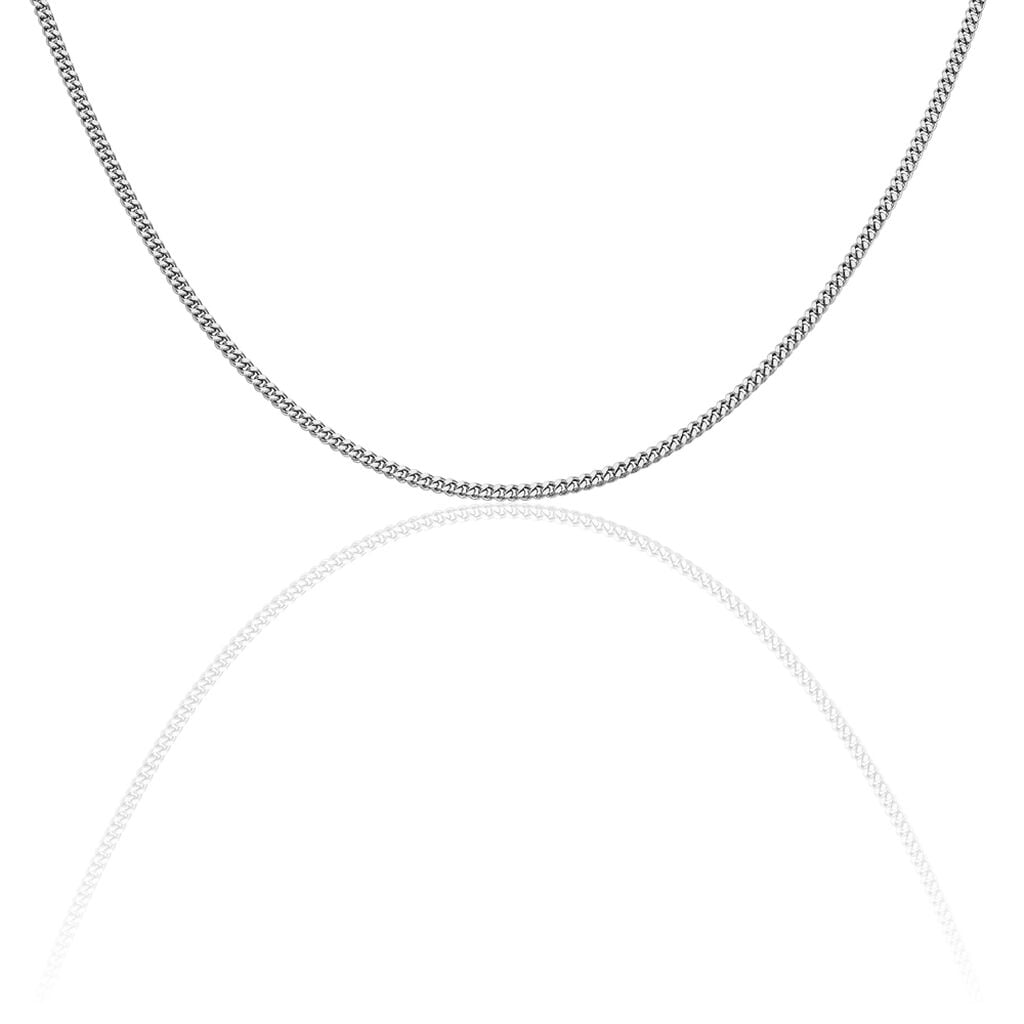 🦚 PANZER S 6 Unisex Kette Silber 925 B 2,4 mm, Kette ohne Stein