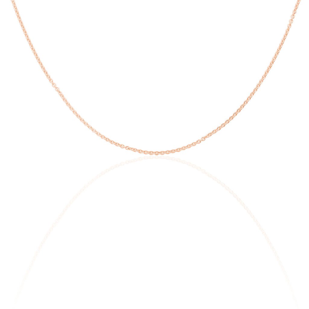 🦚 ANKER S RUND 4 Damen Kette Silber rosevergoldet 925 B 2 mm, Kette ohne Stein
