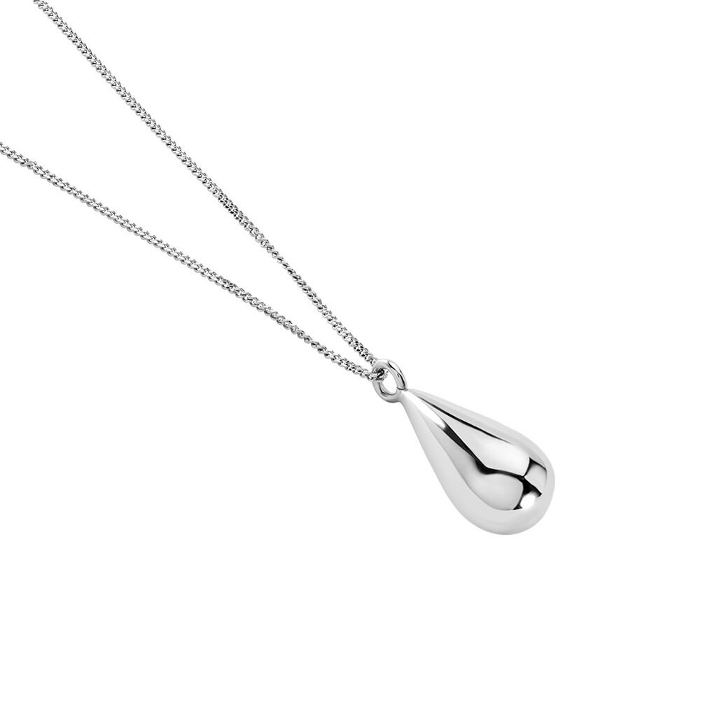 🦚 ALEXIA Damen Collier Silber 925 Tropfen B 1 mm, Collier ohne Stein