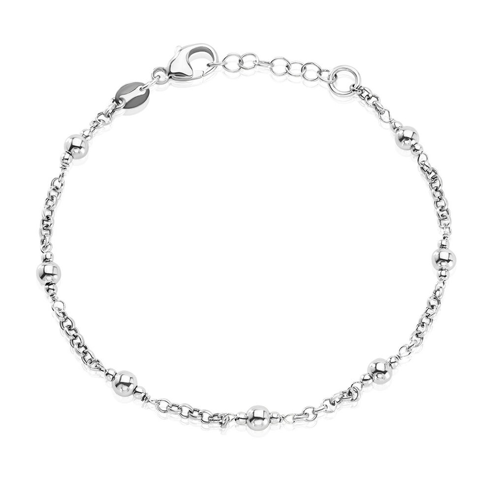 🦚 MARIANNA Damen Armband Silber 925 Ball B 2,5 mm, Armband ohne Stein