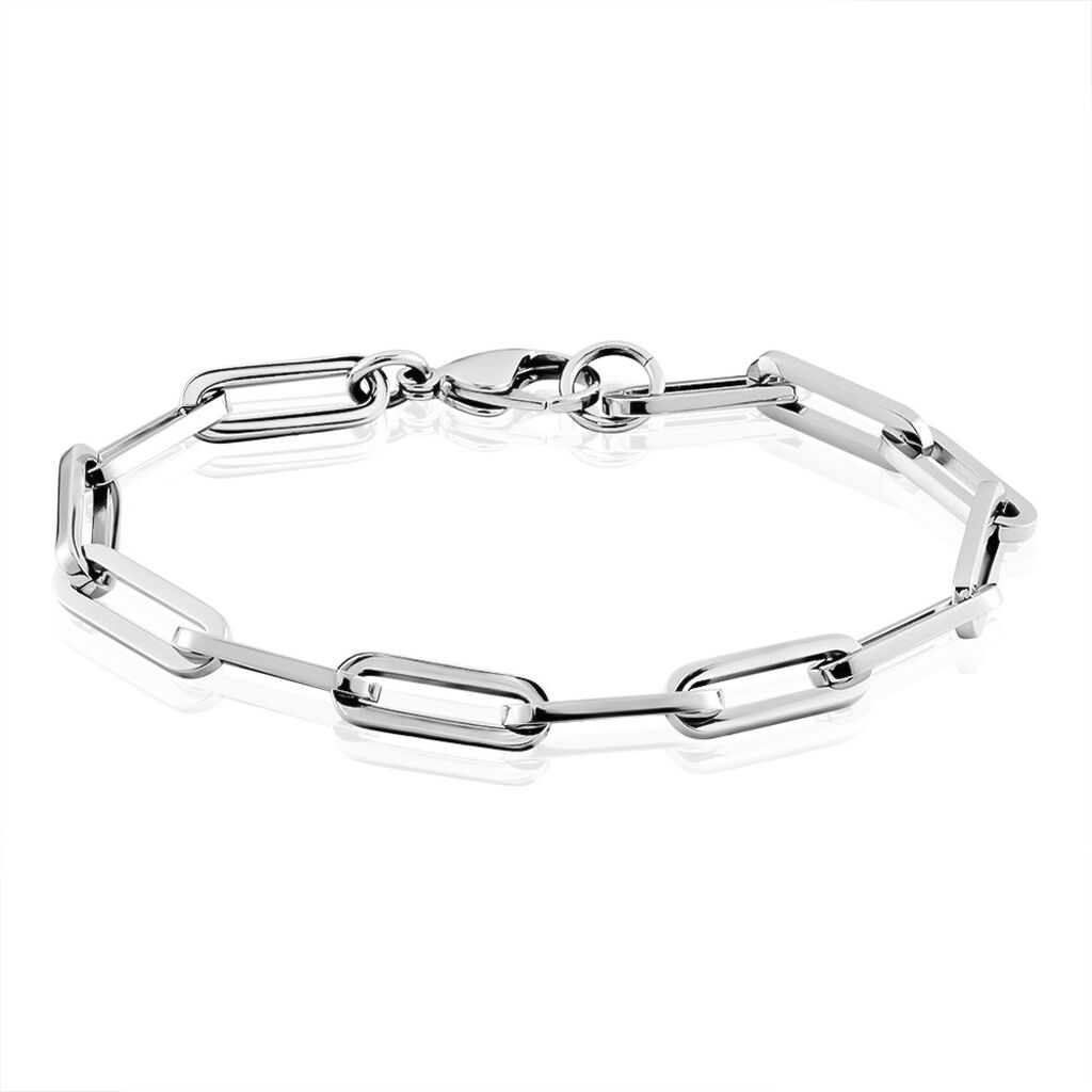 🦚 LILIANA Unisex Armkette Edelstahl B 7 mm, Armkette ohne Stein