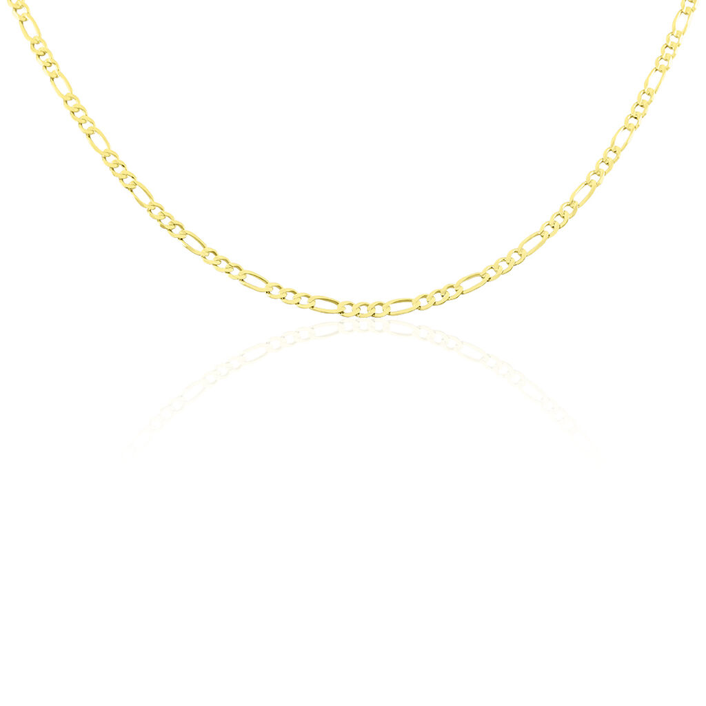 🦚 FIGARO Unisex Kette Gold 375 (9 Karat) B 3,1 mm, Kette ohne Stein