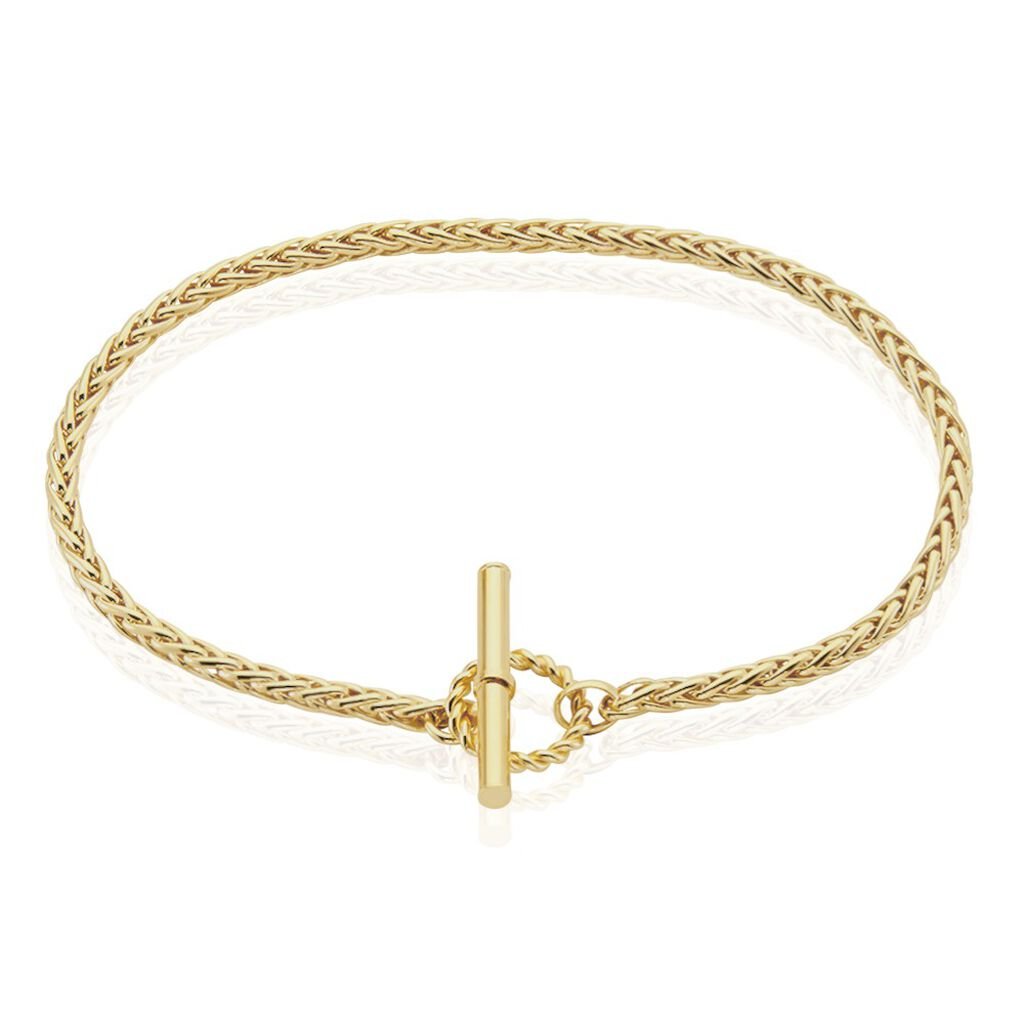 🦚 AMELIA Damen Armkette Gold 375 (9 Karat) B 2 mm, Armkette ohne Stein