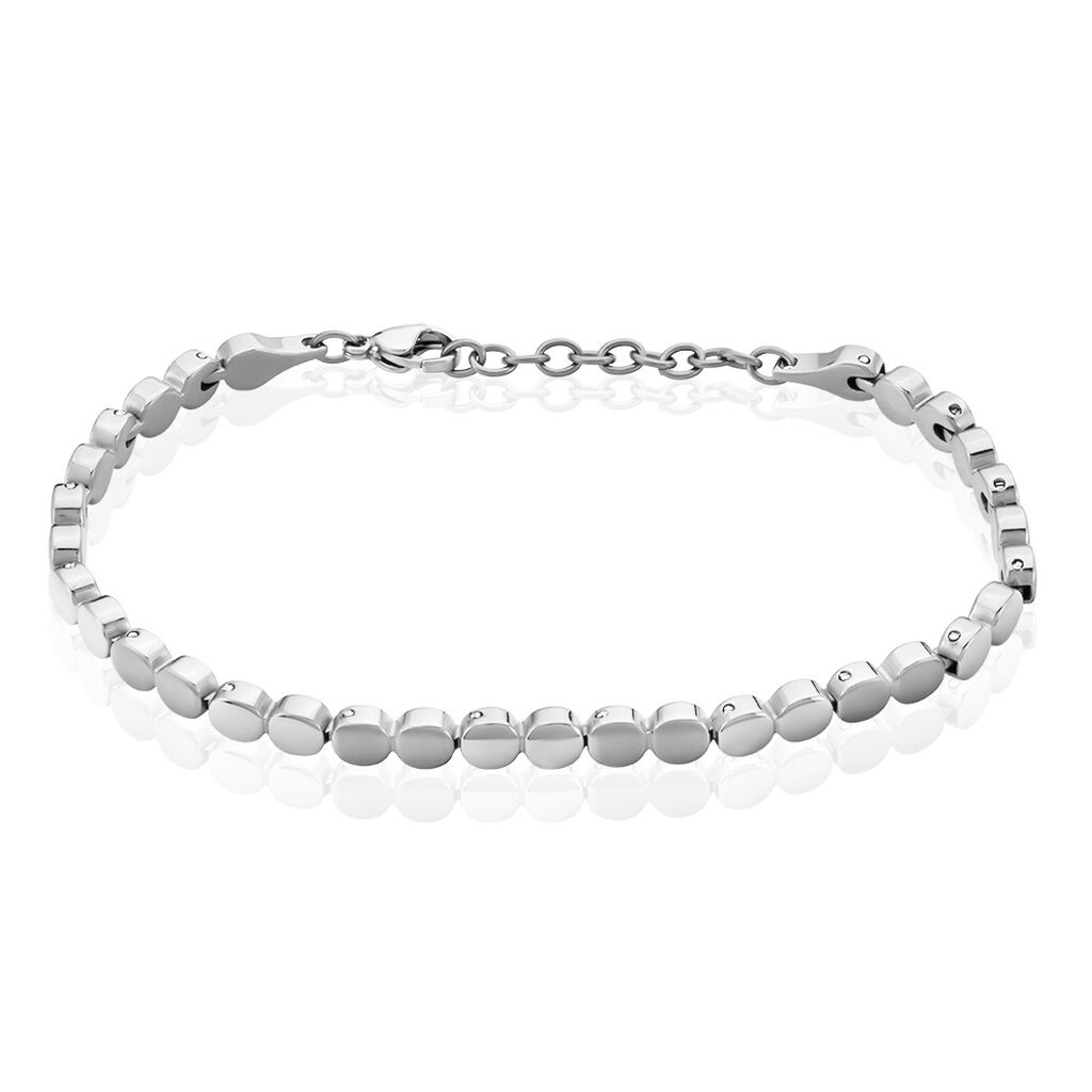 🦚 ILSE Damen Armband Titan Kreis B 5,3 mm, Armband ohne Stein