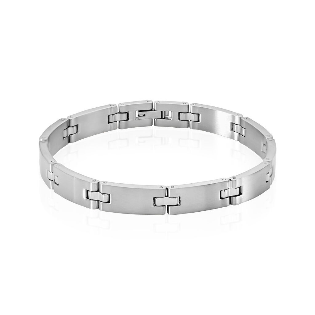 🦚 RAINER Herren Armband Edelstahl B 7,8 mm, Armband ohne Stein
