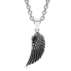 🦚 Kette mit Anhänger Engelsflügel