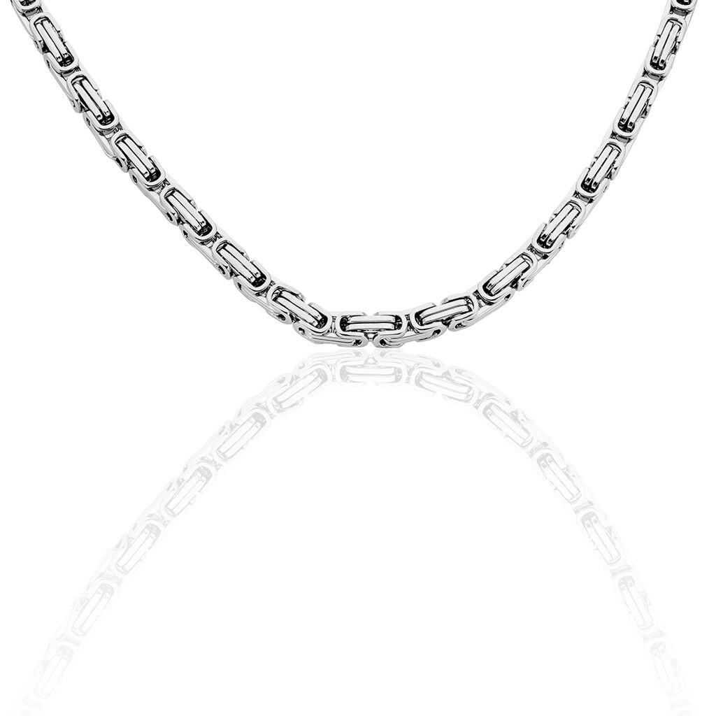 🦚 TILL Herren Kette Edelstahl B 4,5 mm, Kette ohne Stein