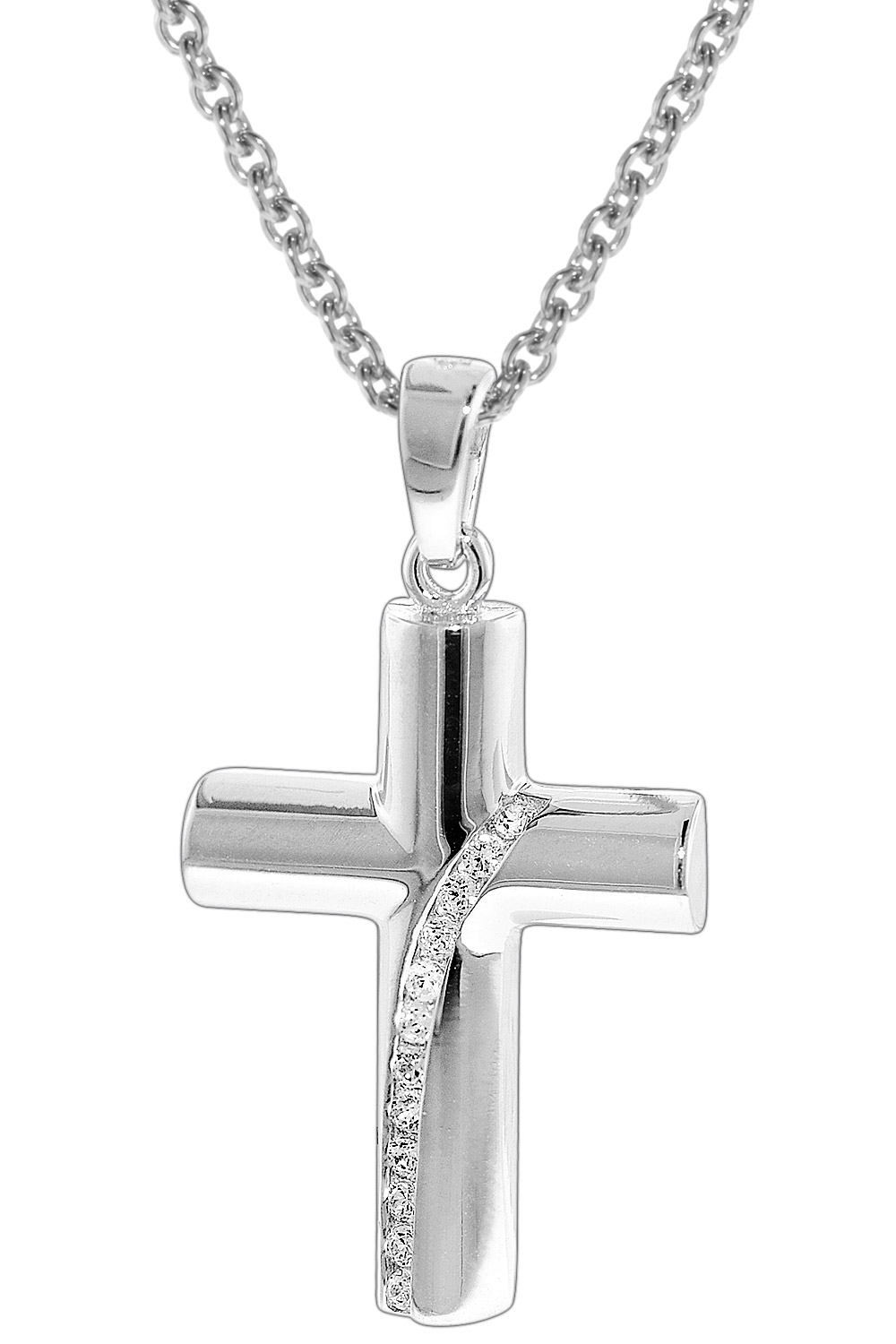 trendor 35840 Kreuz-Anhänger mit Silber-Halskette