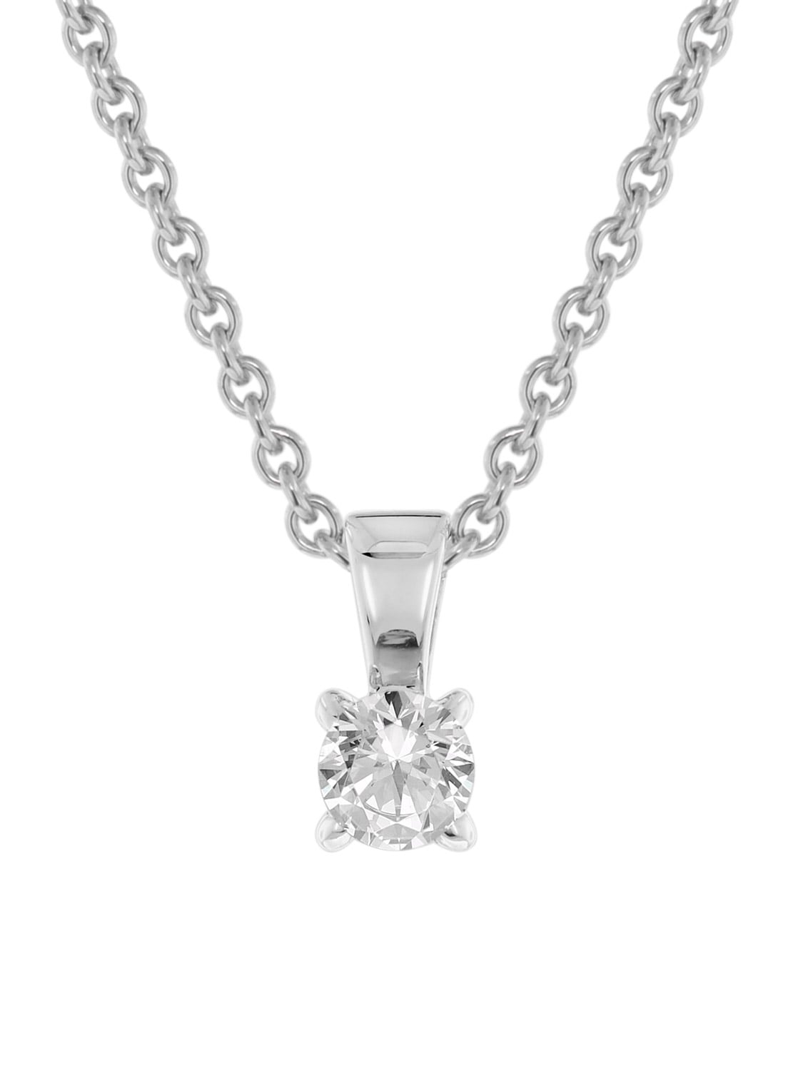 GLIZZ GL1069-45 Lab Grown Diamant Anhänger 0,25 ct Weißgold an Silberkette