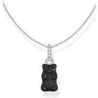 Thomas Sabo KE2209-052-11-L45V Kette mit schwarzem Goldbären Anhänger und Zirkonia Damen