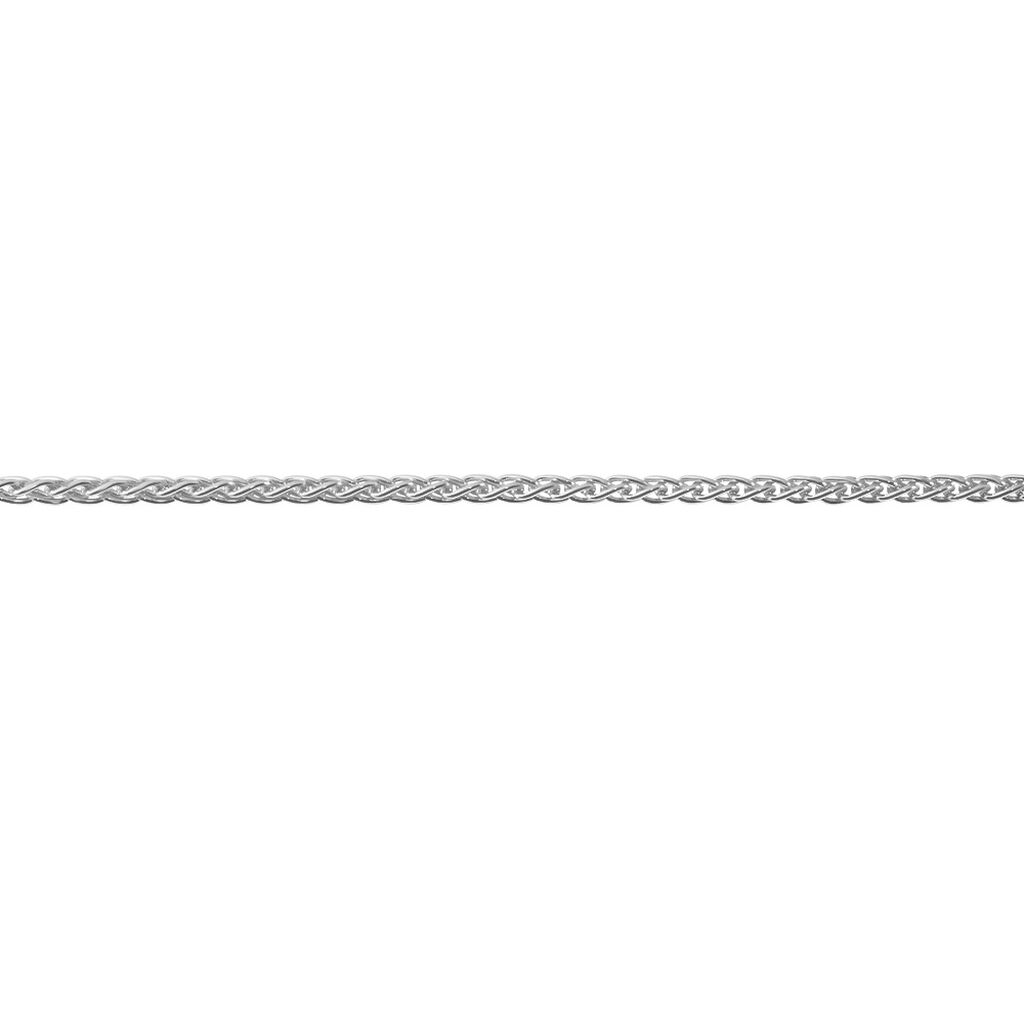🦚 ZOPF S 1 Unisex Kette Silber 925 B 2,5 mm, Kette ohne Stein