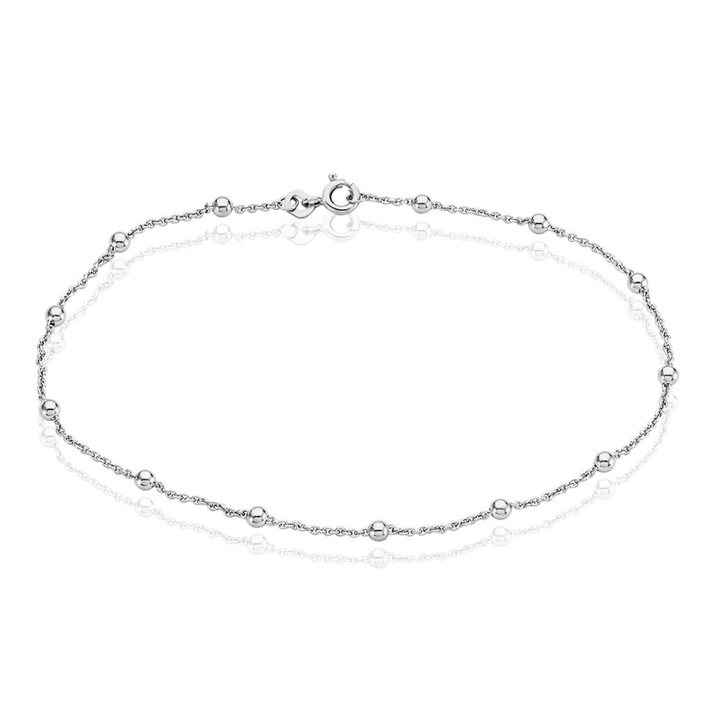 🦚 ANKER S RUND KUGEL Damen Fußkette Silber 925 Ball, Fußkette ohne Stein
