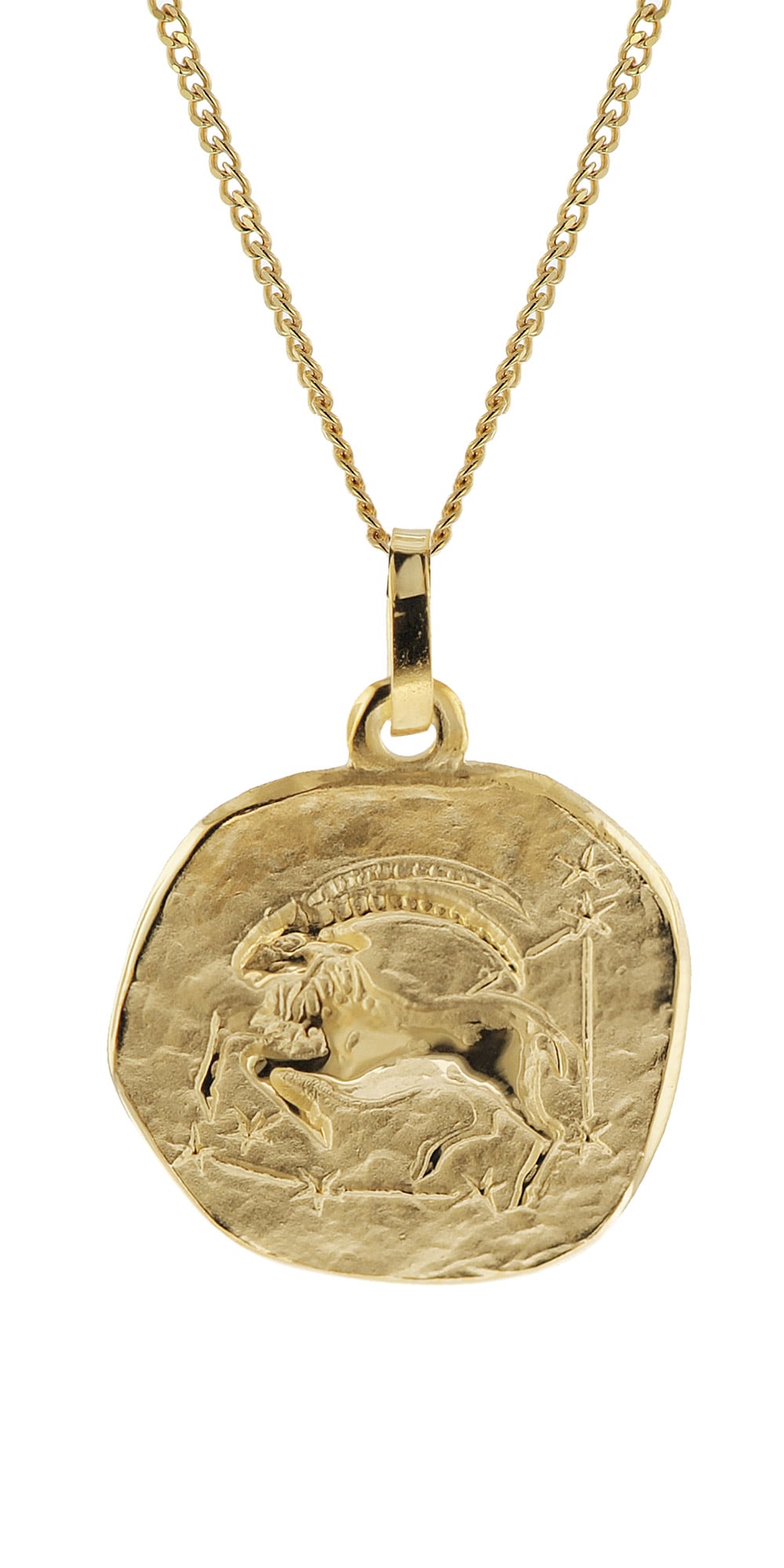 trendor 41920-01 Halskette mit Sternzeichen Steinbock Gold 333/8K Ø 16 mm