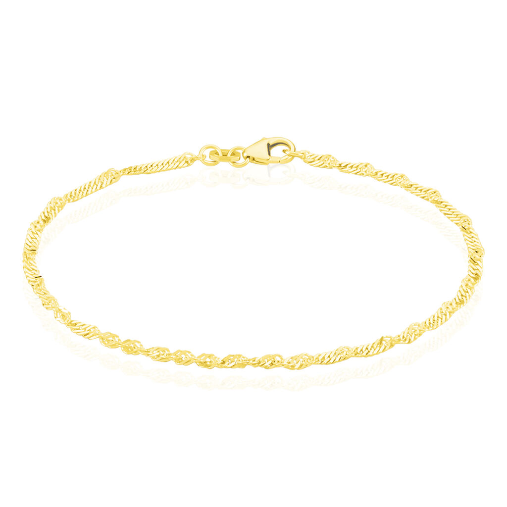 🦚 SINGAPUR 4 Damen Armkette Gold 375 (9 Karat) B 2,2 mm, Armkette ohne Stein