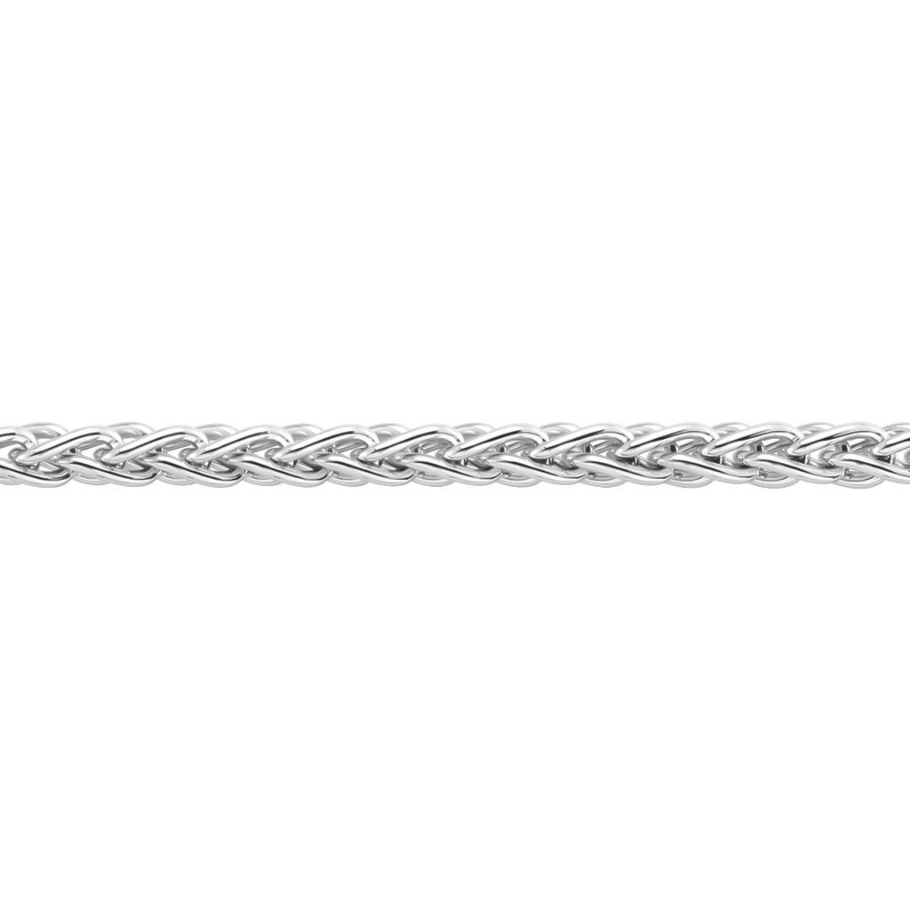 🦚 ZOPF S 1 Unisex Kette Silber 925 B 2,5 mm, Kette ohne Stein