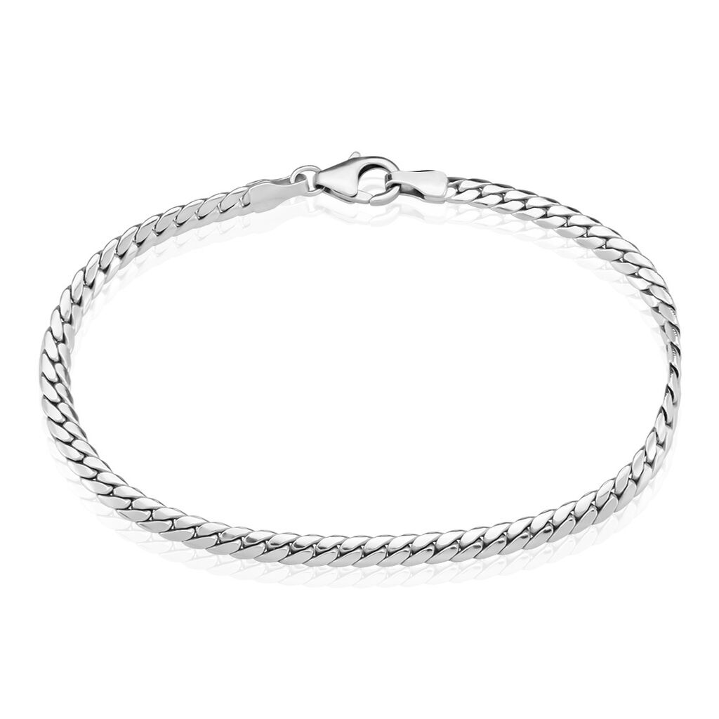 🦚 PANZER Damen Armkette Silber Silber 925 B 4,2 mm, Armkette ohne Stein