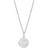 Xenox Sterling Silber Kette LOVE STORY - Ankerkette - Herz XS3481K