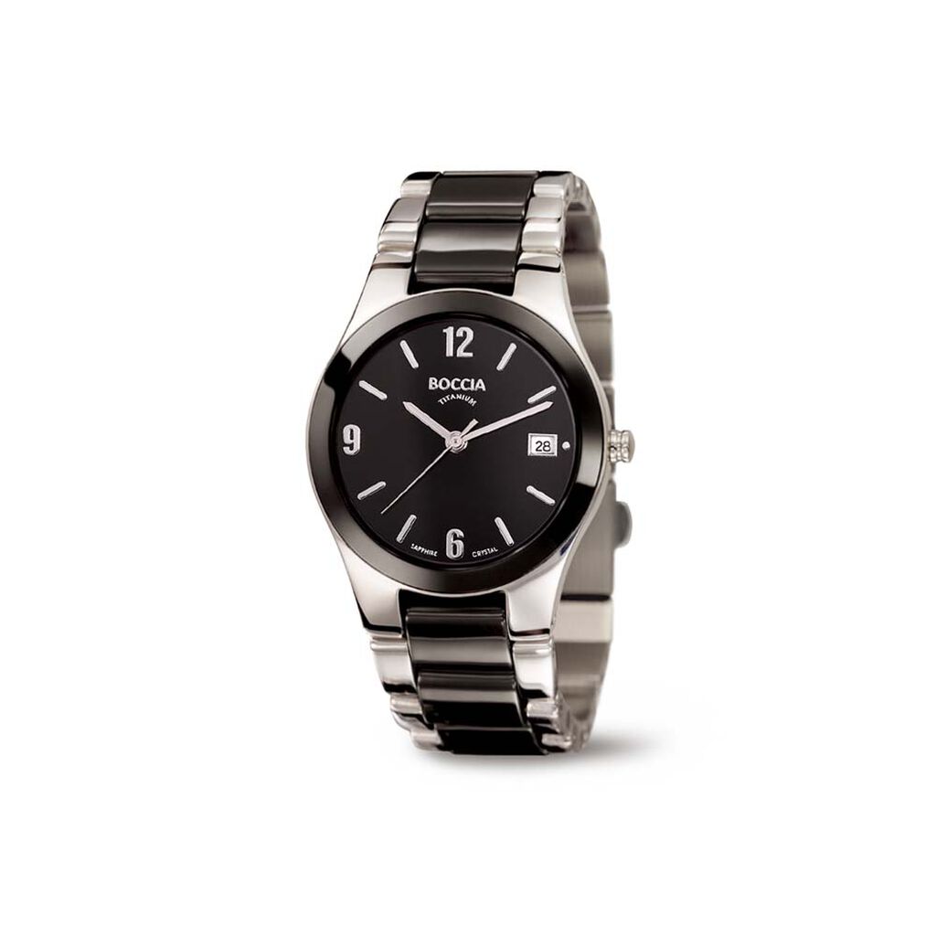 🦚 Boccia Damenuhr Titanium 3189-02 Quarz, Uhr ohne Stein