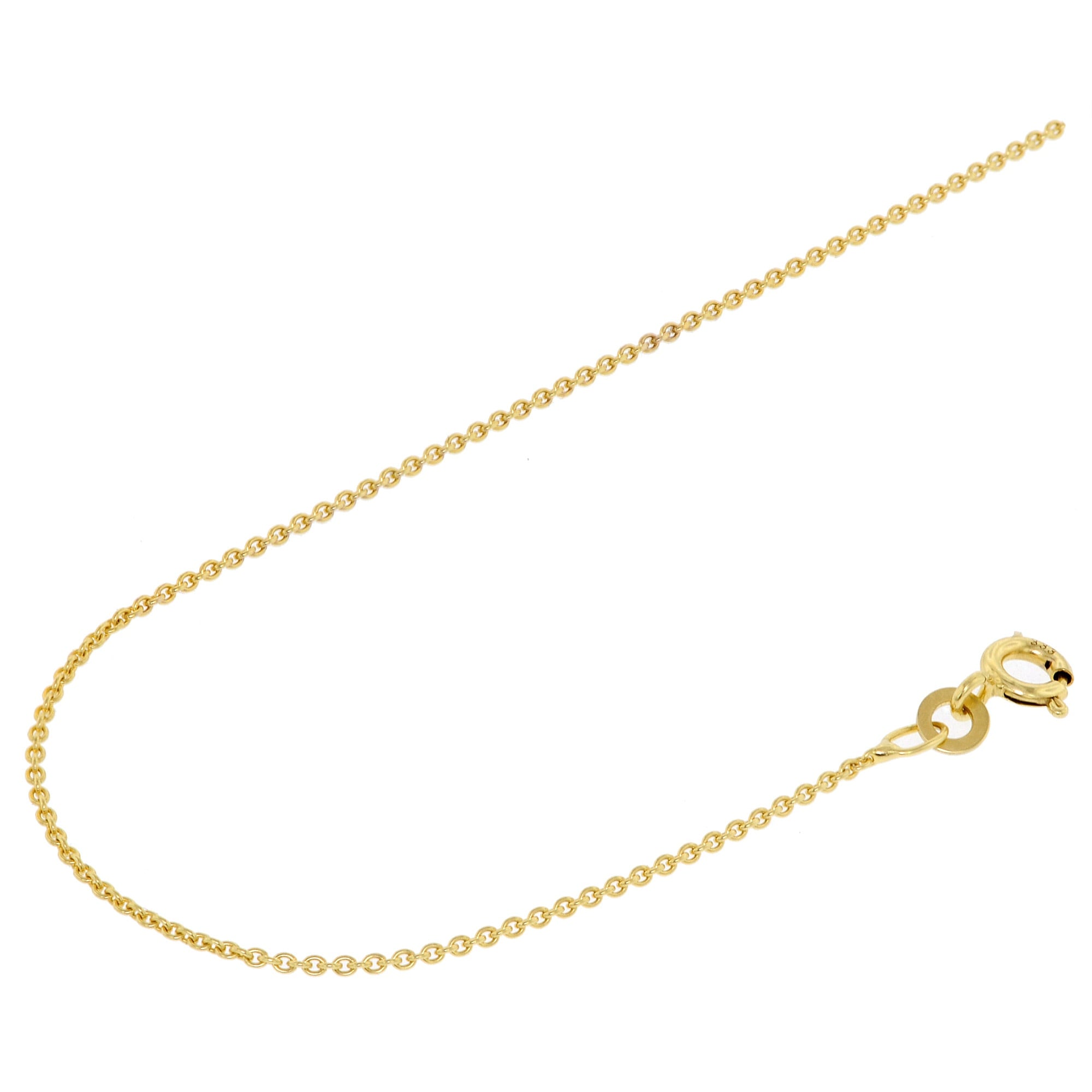 Acalee 10-1011 Halskette 333 Gold / 8 Karat Anker-Kette 1,1 mm