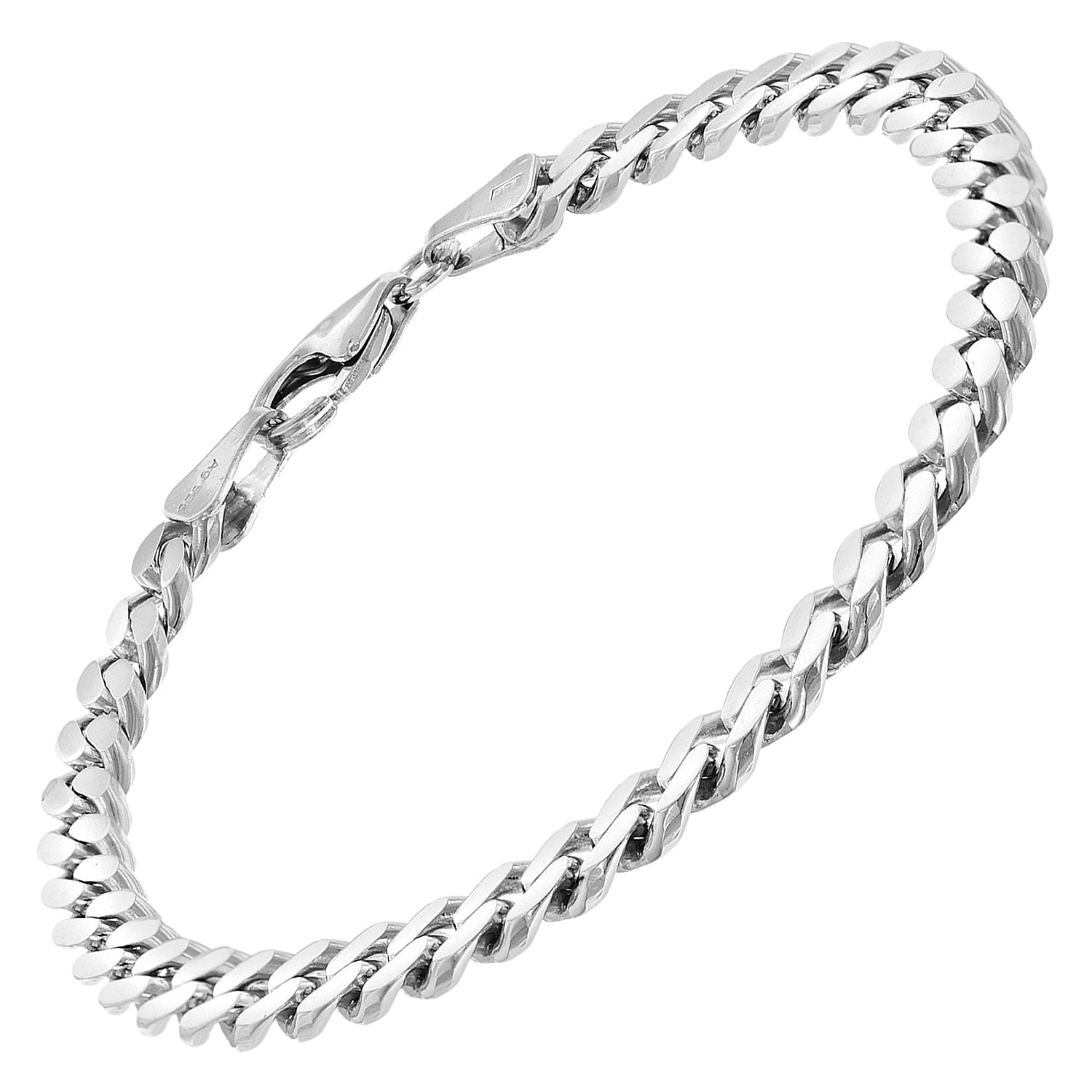 trendor 21042 Herren-Armband 925 Silber Massiv Panzerkette Breite 5,4 mm