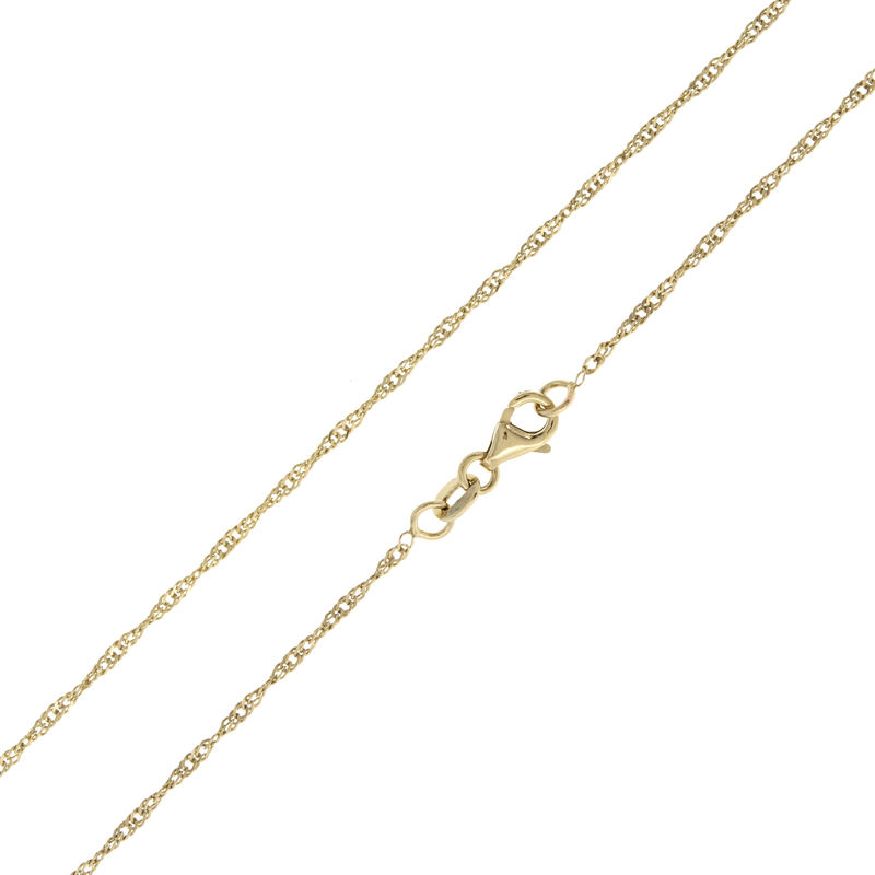 Gelbgold-Singapurkette - 1,77 g - 45 cm