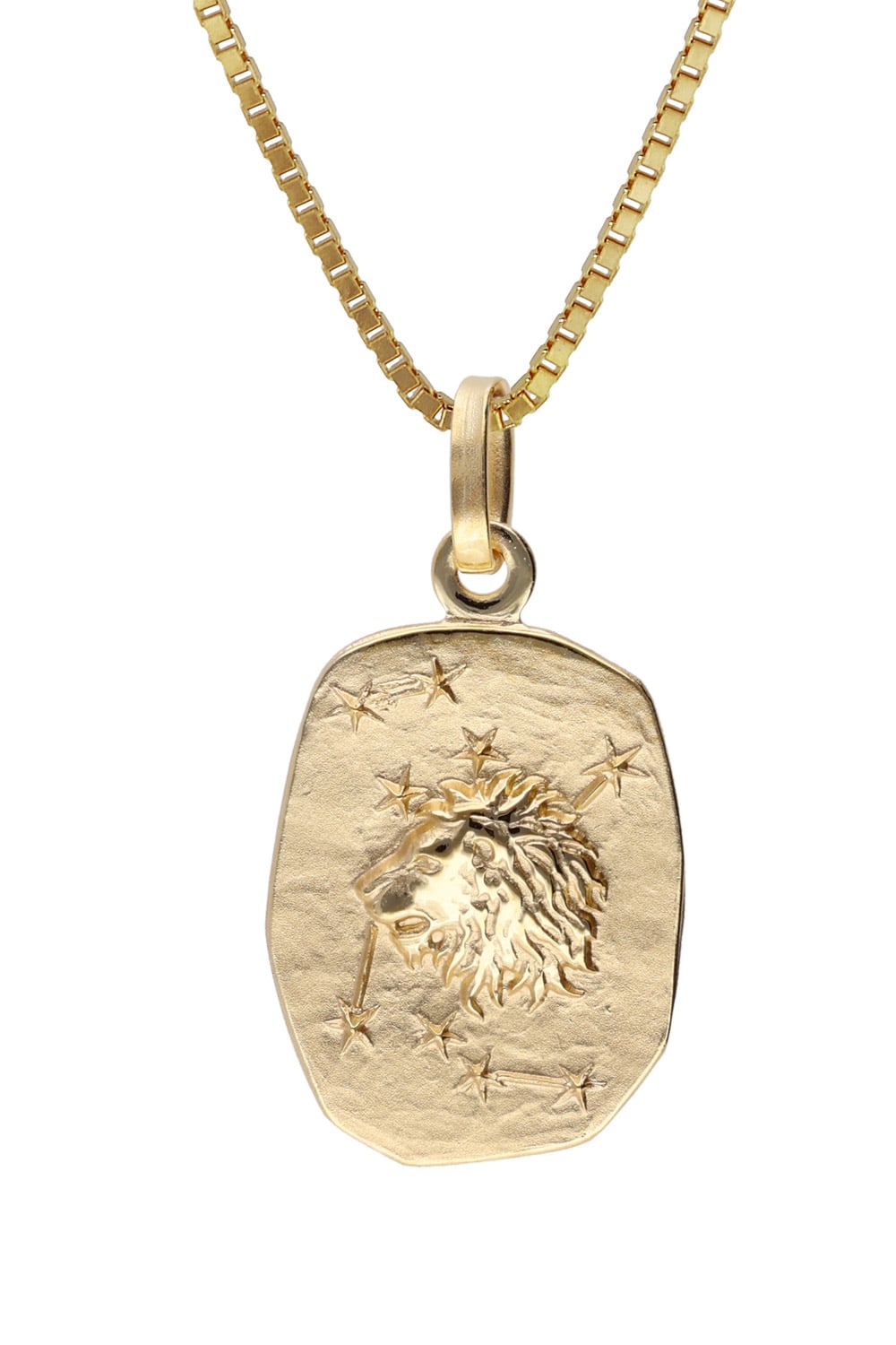 trendor 15382-08 Löwe Sternzeichen Gold 333 / 8K mit vergoldeter Silberkette