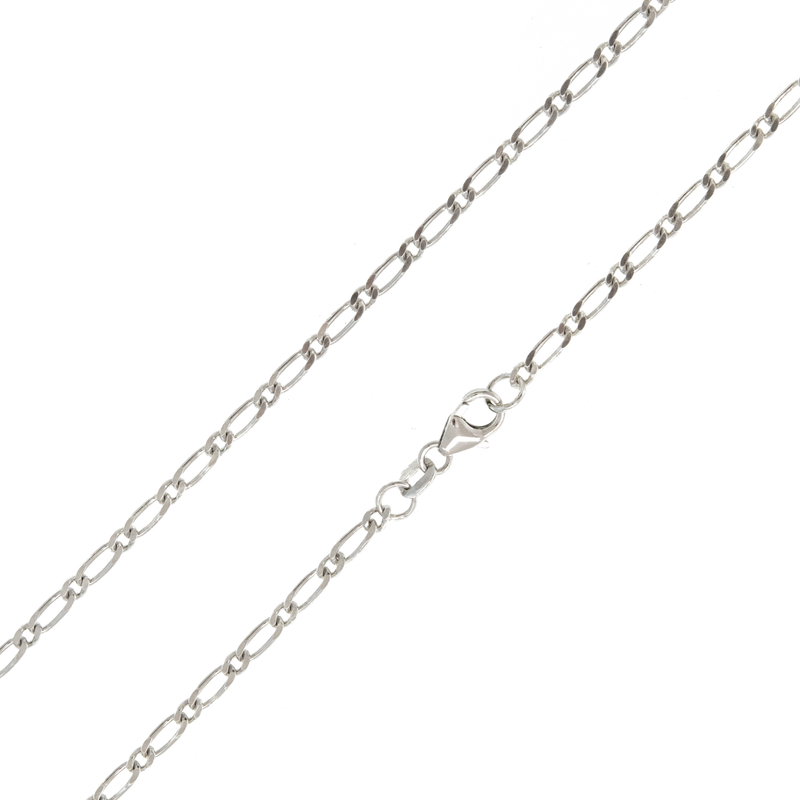 Silber-Figarokette - 5,24 g - 45 cm