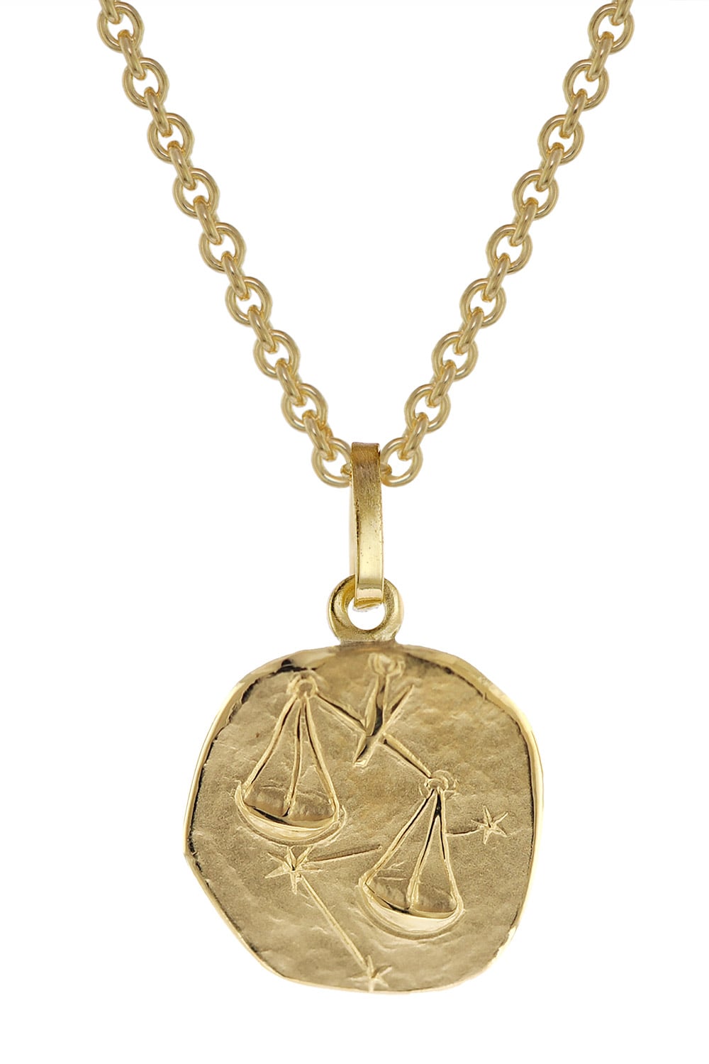 trendor 75905-10 Sternzeichen für Kinder Waage Gold 333 Anhänger + Halskette