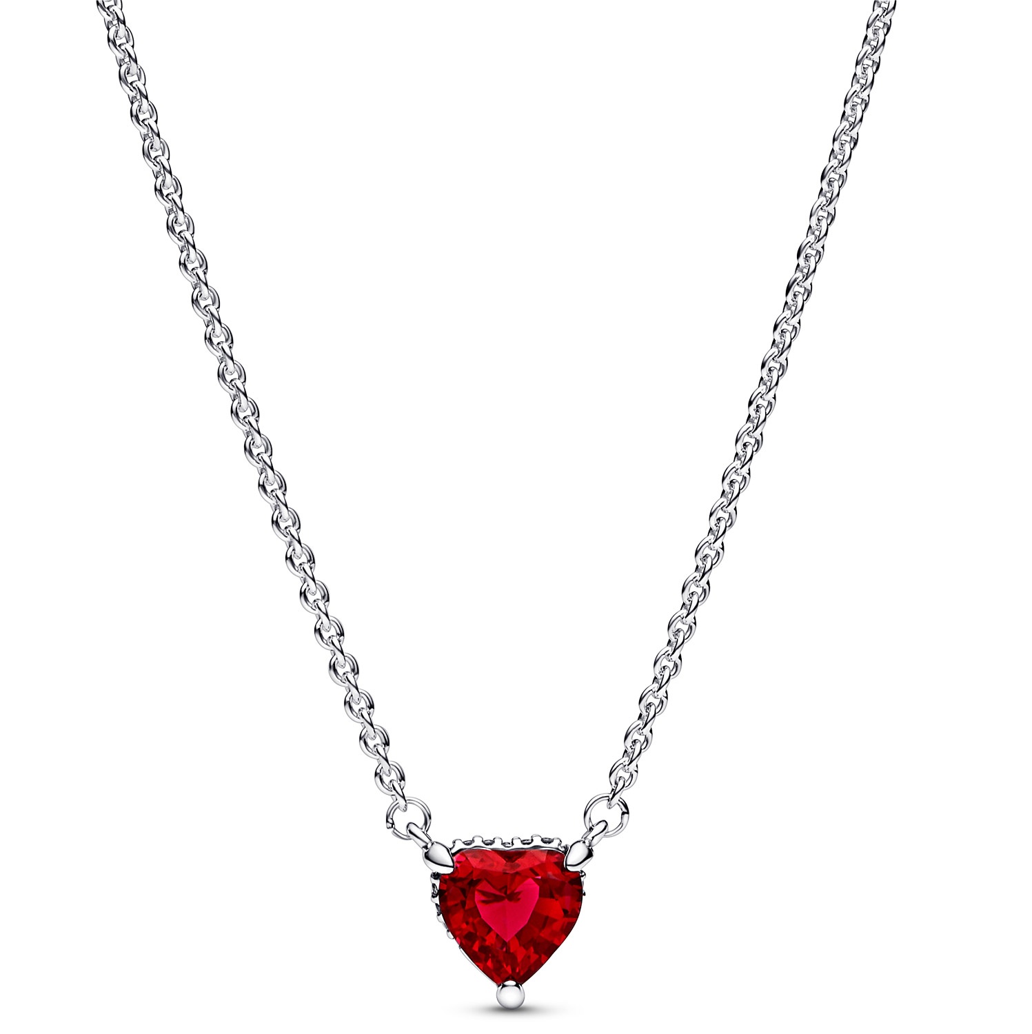 Pandora 392542C01-45 Damen-Halskette Silber 925 Collier Funkelndes Herz