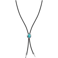 Thomas Sabo KE2344-805-17-L80 Kette Türkiser Stein Leder Elyndra silber, verstellbar Damen