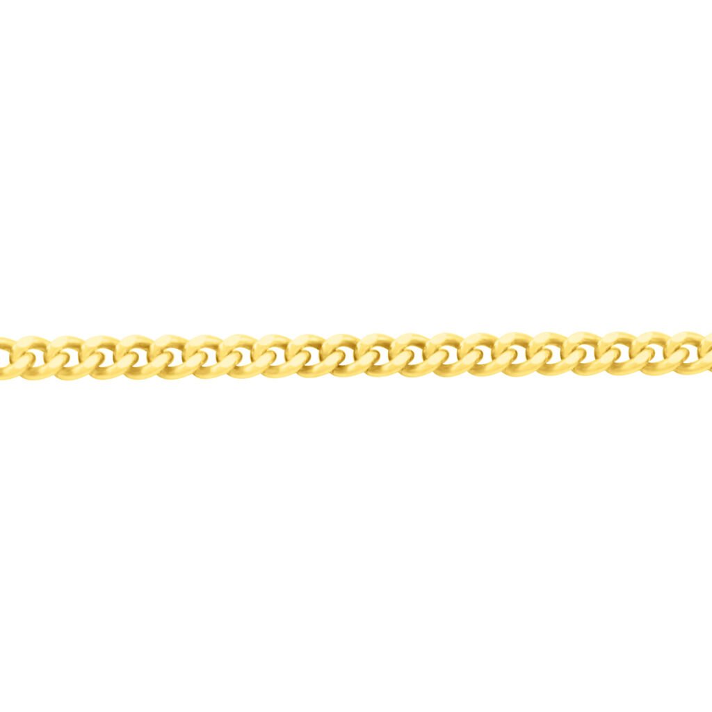 🦚 PANZER 1 Damen Kette Gold 375 (9 Karat) B 1,1 mm, Kette ohne Stein