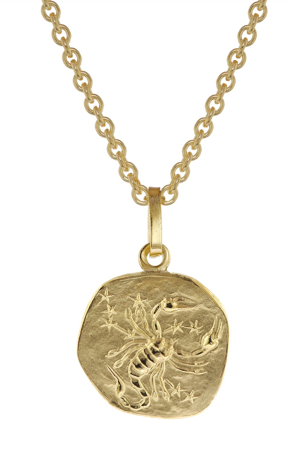 trendor 75905-11 Sternzeichen für Kinder Skorpion Gold 333 Anhänger + Kette