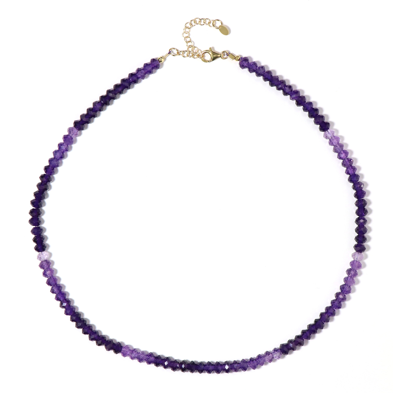 Uruguay-Amethyst-Silberhalskette