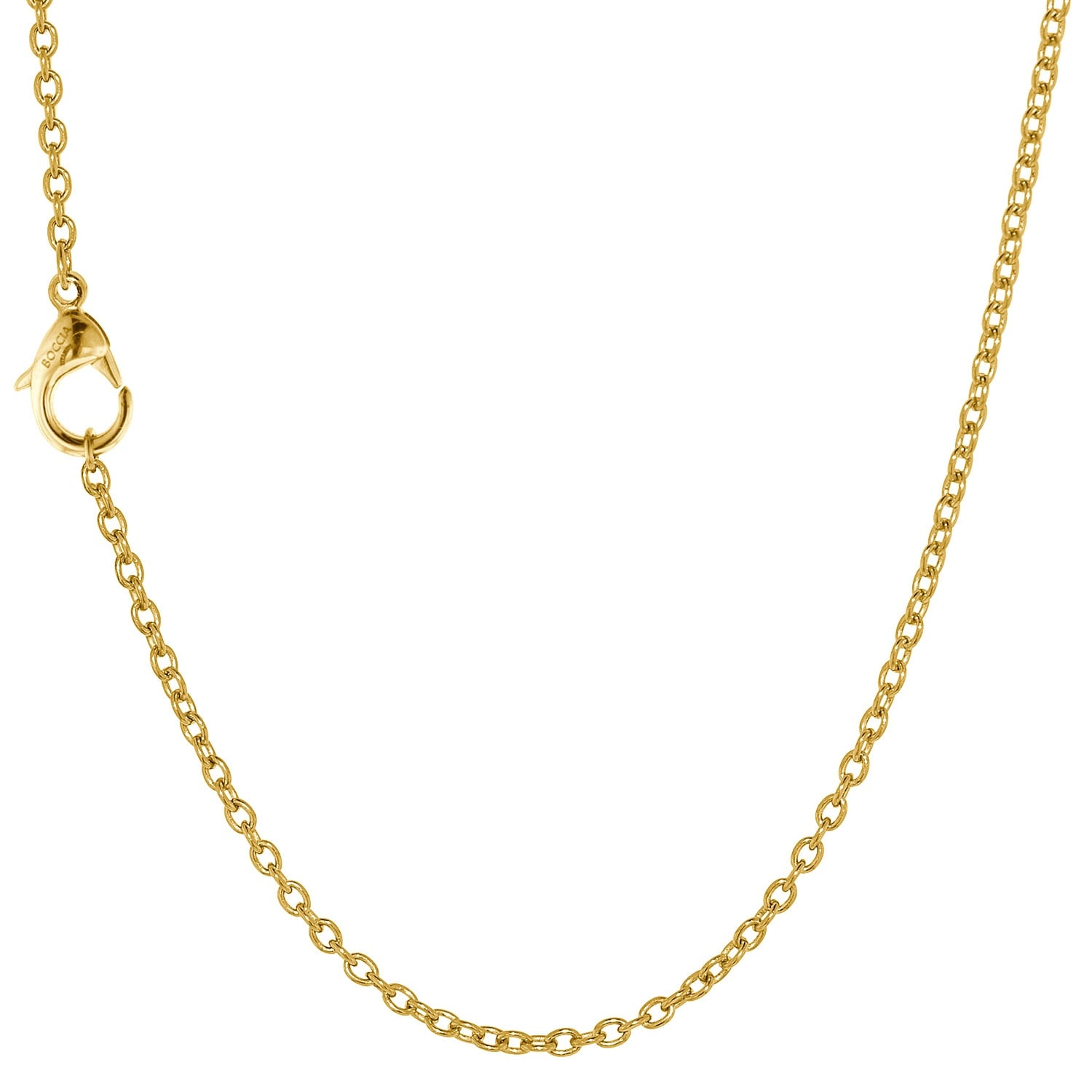 Boccia 08048-02 Damenkette Titan Goldfarben