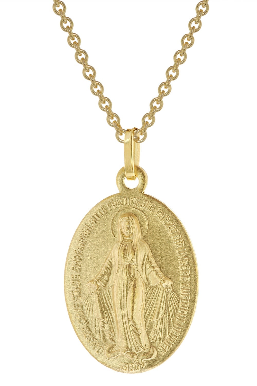 trendor 51930 Milagrosa Gold 333/8K Madonna mit vergoldeter Silberkette