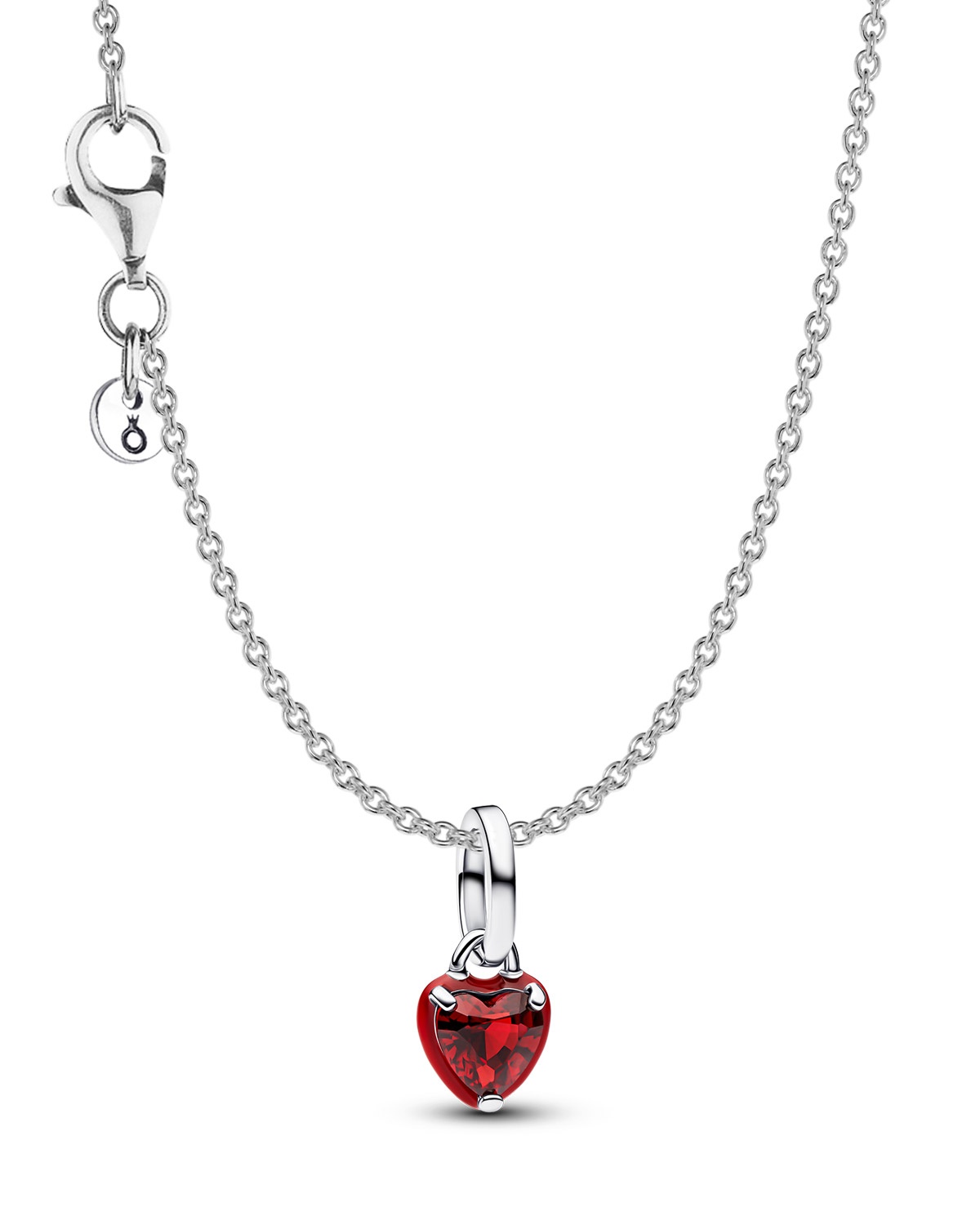 Pandora 21531 Damenhalskette Geschenk-Set Silber Rotes Chakra Herz