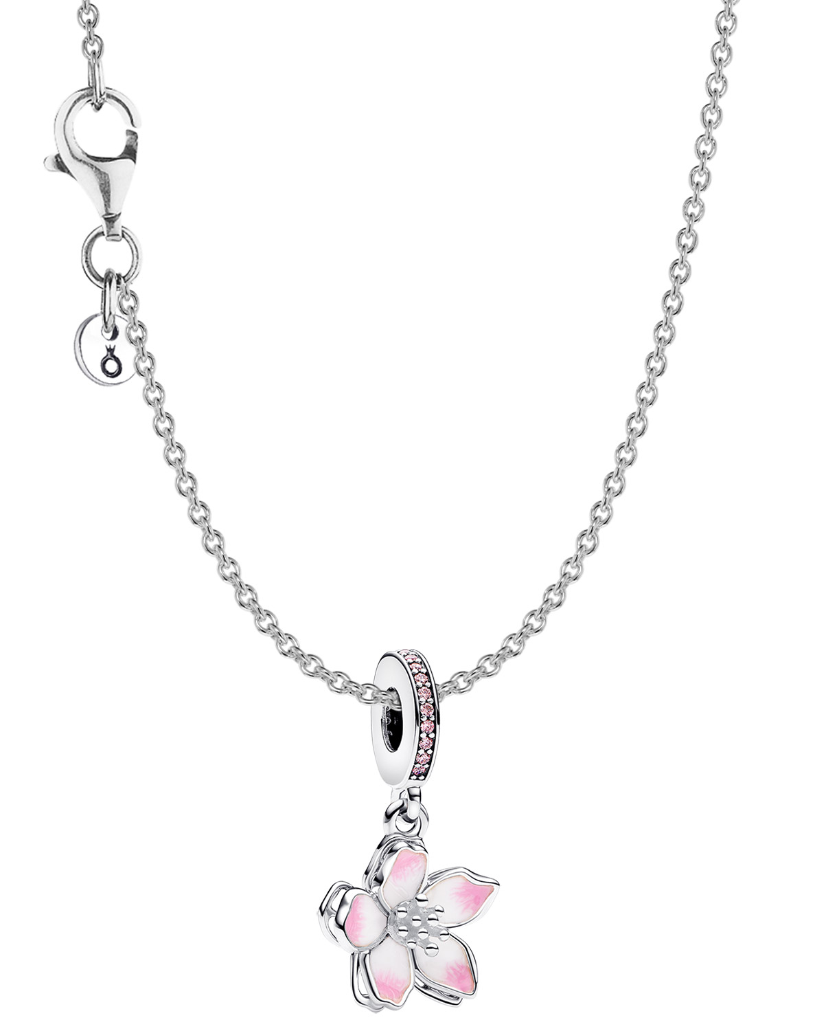 Pandora 68304 Damen-Halskette Silber Geschenkset Kirschblüte
