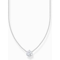 Thomas Sabo KE2210-051-14-L45V Silberne Kette mit weißem Zirkonia Anhänger Damen