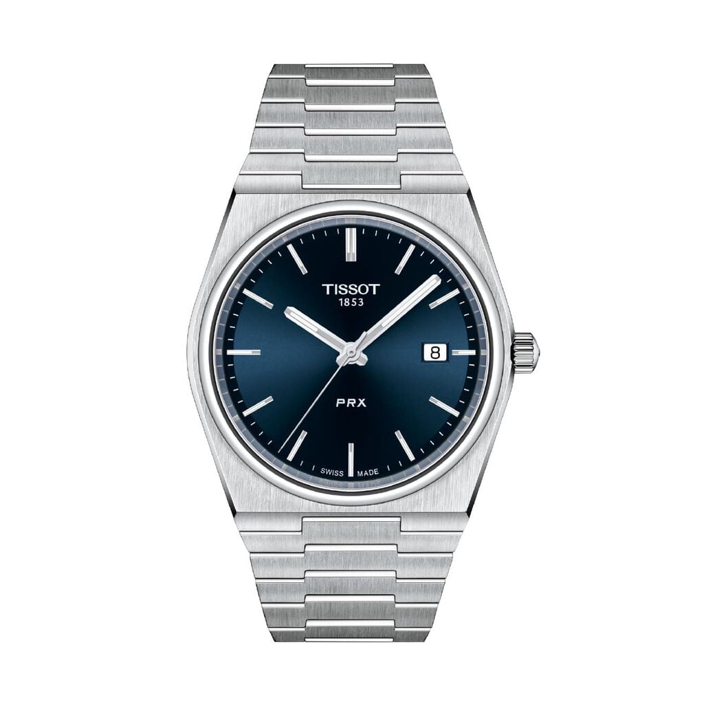 🦚 Tissot Herrenuhr PRX T1374101104100 Quarz, Uhr ohne Stein