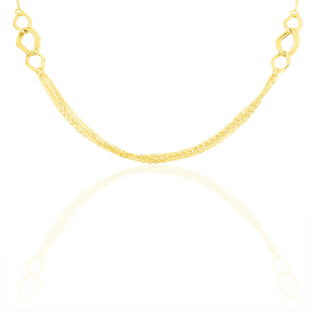 🦚 BLINDA Damen Collier Gold 375 (9 Karat) Kettenglieder, Collier ohne Stein Unkategorisiert online kaufen