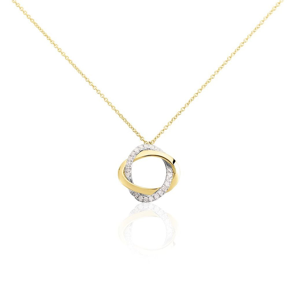 🦚 Damen Collier Gold 585 Diamant 0,17ct Serene, Collier mit Stein Unkategorisiert online kaufen