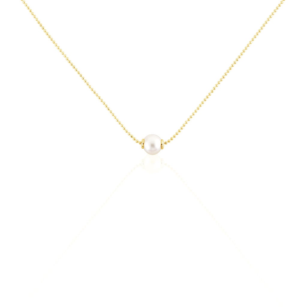 🦚 Damen Halskette Silber 925 Vergoldet Zuchtperle, Collier mit Stein Unkategorisiert online kaufen