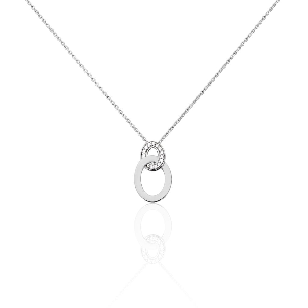 🦚 Damen Halskette Silber 925 Zirkonia Bellie, Collier mit Stein Unkategorisiert online kaufen