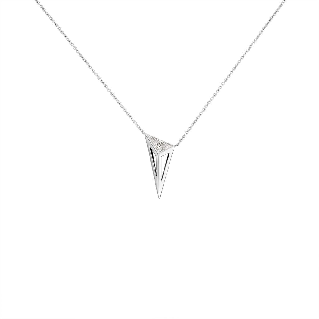 🦚 Damen Halskette Silber 925 Zirkonia Penka, Collier mit Stein Unkategorisiert Produktbild