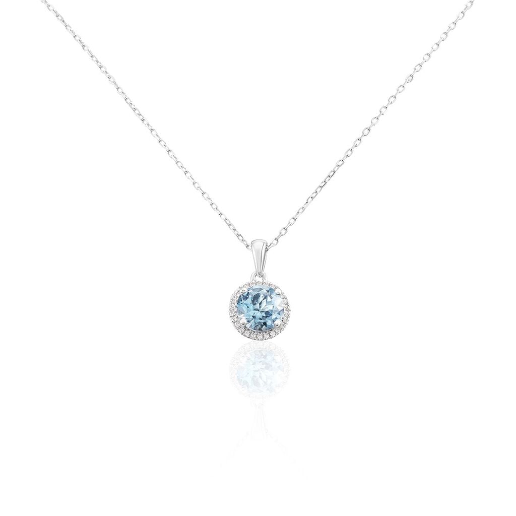 🦚 FELI Damen Collier Weißgold 585 (14 Karat) Topas Blau 1,04 ct, Collier mit Stein Unkategorisiert online kaufen 🦚 FELI Damen Collier Weißgold 585 (14 Karat) Topas Blau 1,04 ct, Collier mit Stein Unkategorisiert online kaufen
