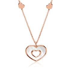 🦚 Herzkette aus rosévergoldetem Sterlingsilber Unkategorisiert online kaufen