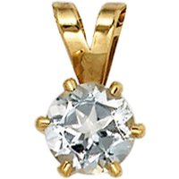 JOBO Kettenanhänger Anhänger mit Aquamarin, 585 Gold gelb|goldfarben Unkategorisiert online kaufen